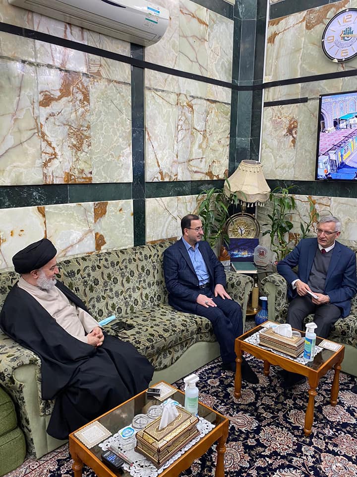 السفير الألماني في العراق يزور العتبة العباسية ويلتقي متوليها الشرعي
