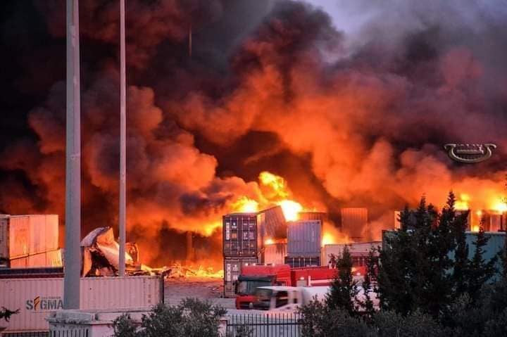 قصف إسرائيلي لميناء اللاذقية بسوريا وأضرار كبيرة