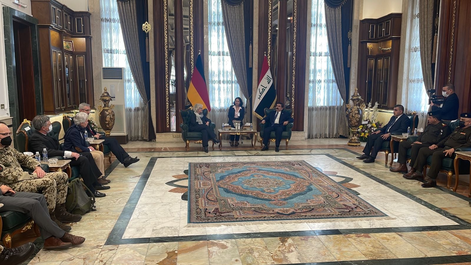 وزير الدفاع الالماني في بغداد