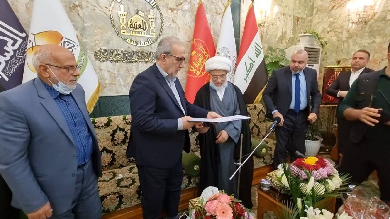 فيديو:الامين العام للعتبة الحسينية الجديد يستلم مهام عمله رسميا بحضور ممثل السيد السيستاني