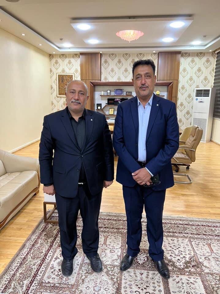 الخطابي يدعم نادي كربلاء بمبلغ مالي ورئيس النادي يعتبرها بصمة ايجابية للمحافظ تساهم بالتاهل لدوري الاضواء