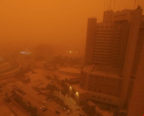 الكشف عن تفاصيل العاصفة الترابية القادمة إلى العراق