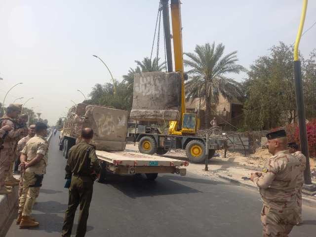 بالصور.. فتح عدد من الشوارع المغلقة في بغداد