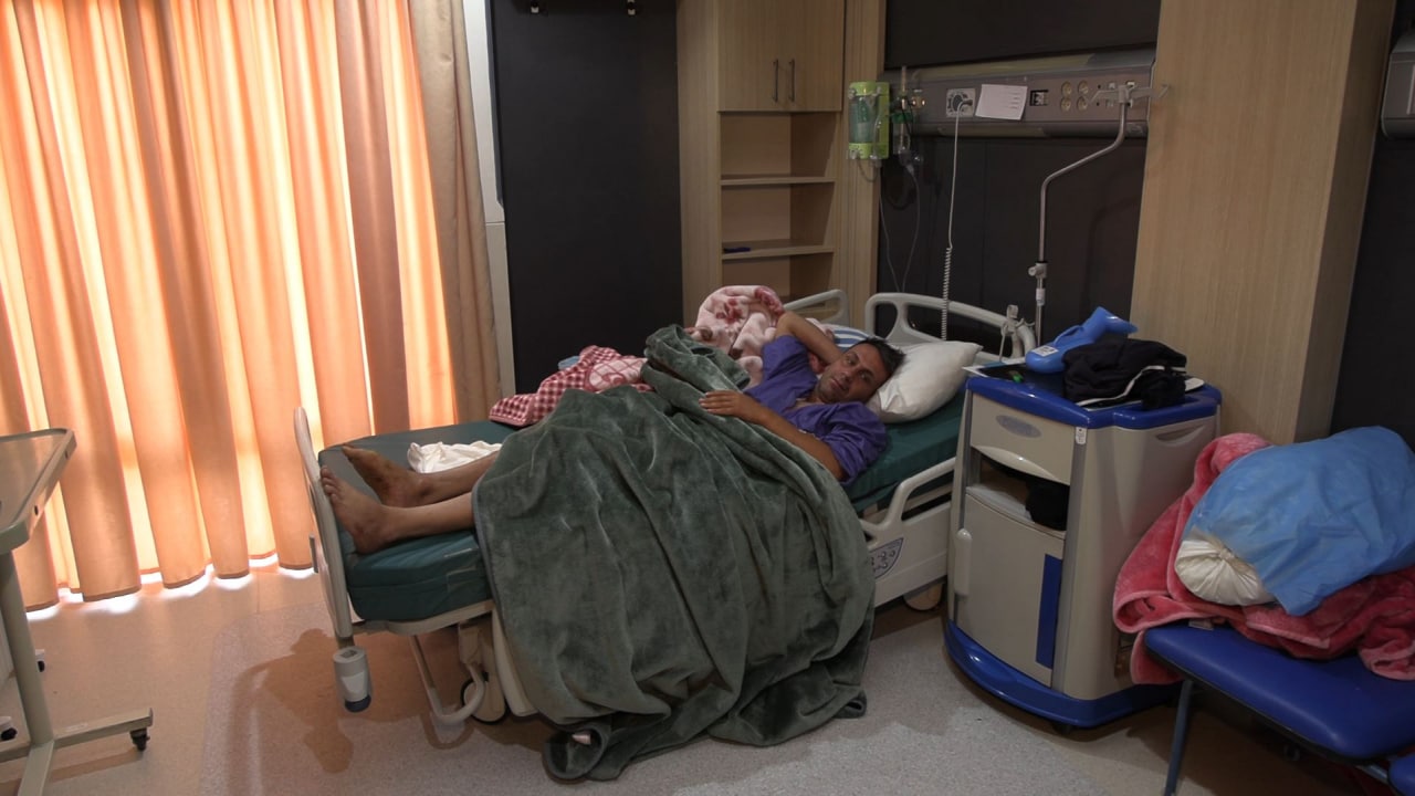 كربلاء:بكادر اوربي واموال العتبة الحسينية انقاذ ساق مريض من البتر