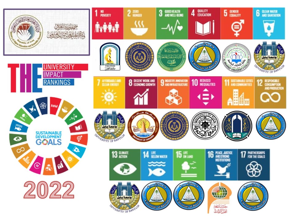 جامعة البصرة تحرز المركز الاول على مستوى العراق في تصنيف التايمز للتنمية المستدامة