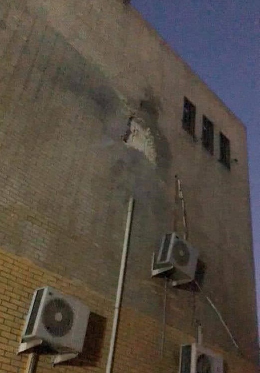 أول بيان رسمي حول سقوط صاروخ كاتيوشا على منزل وسط بغداد