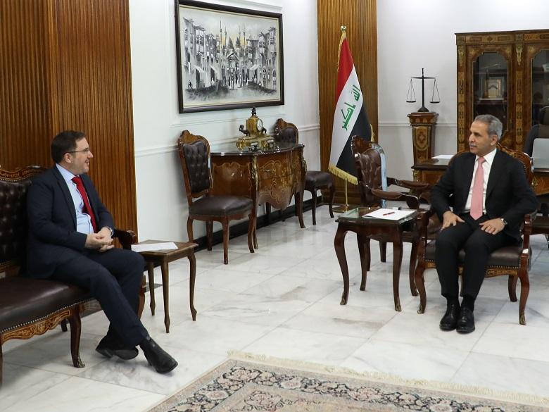 رئيس مجلس القضاء الاعلى يستقبل السفير البريطاني