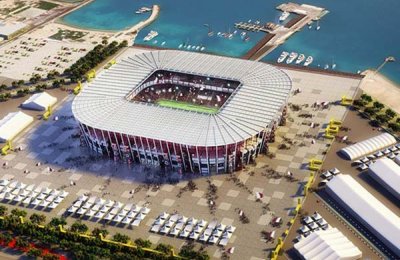ملعب تحفة قابلة للتفكيك تستقبل جماهير مونديال قطر