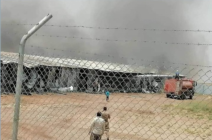 حريق يلتهم 25 ألف دجاجة بمشروع للدواجن في حلبجة