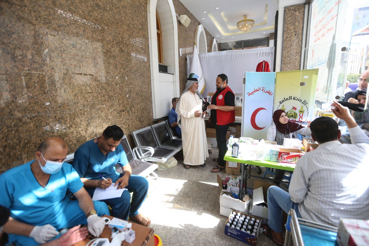 العتبة الحسينية :الفا منتسب قدموا خدماتهم الطبية لاكثر من ٤٠ الف زائر  خلال ليلة ويوم في زيارة عرفة