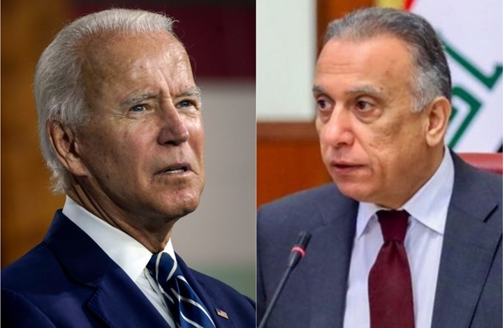رئيس مجلس الوزراء  مصطفى الكاظمي يتلقى اتصالاً هاتفياً من الرئيس الأمريكي جوزيف بايدن