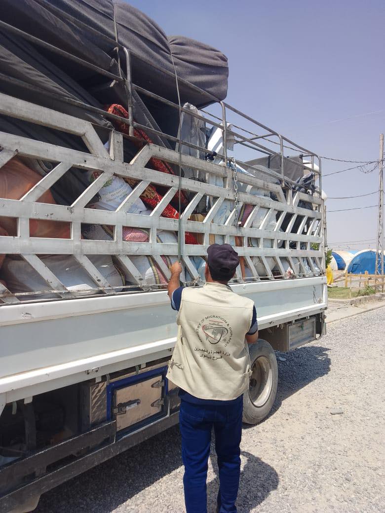 عودة أكثر من ٢٠٠ نازح من مدينة الموصل إلى مناطق سكناهم الأصلية