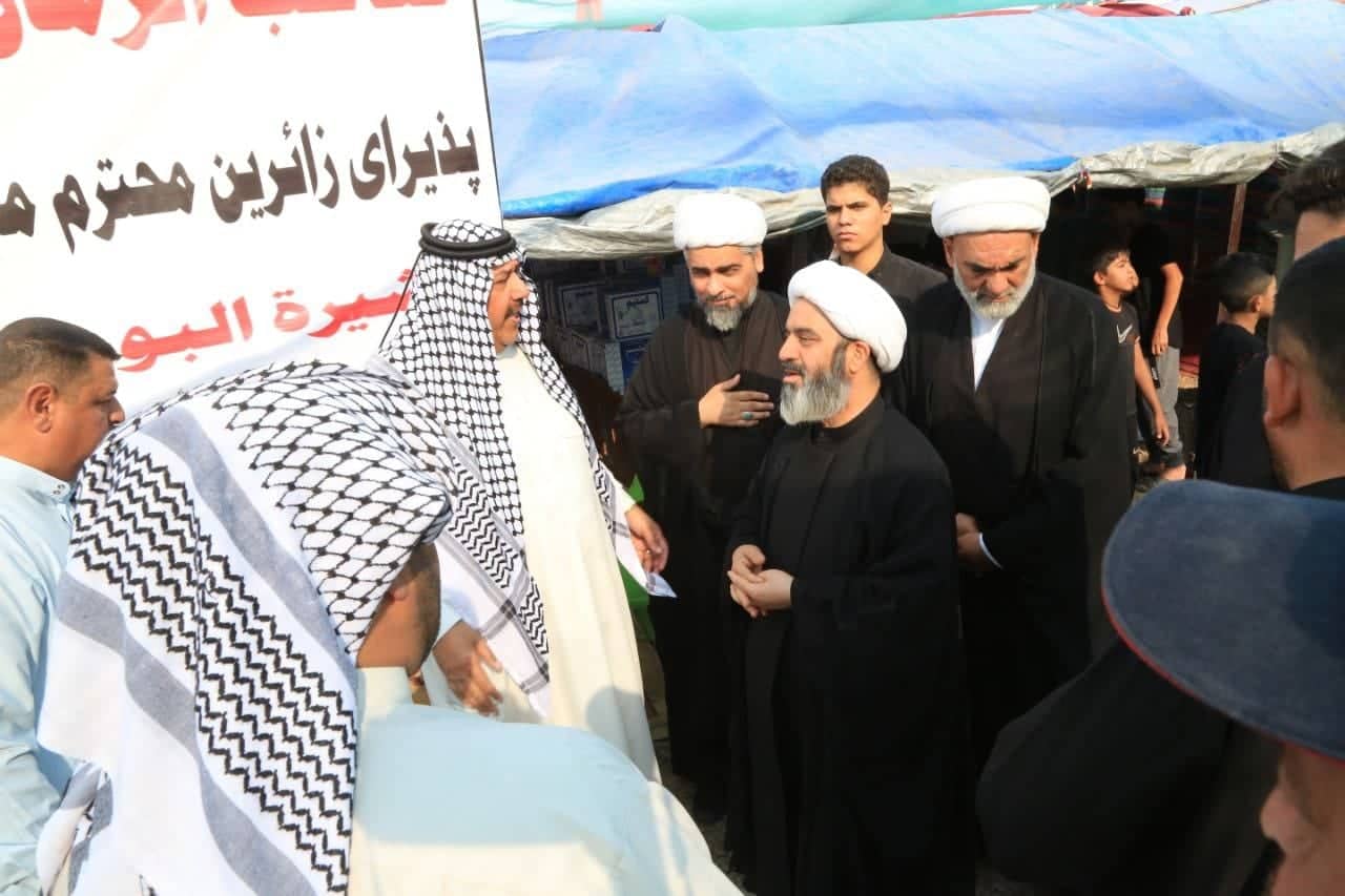 بالصور: وفد من العتبة الحسينية المقدسة يزور ساحة مواكب الخدمة في محافظة ديالى