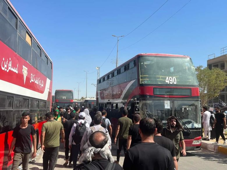 الكاظمي يوجه بارسال عجلات الى كربلاء المقدسة لنقل الزائرين