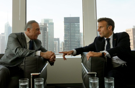 تفاصيل لقاء الكاظمي وماكرون