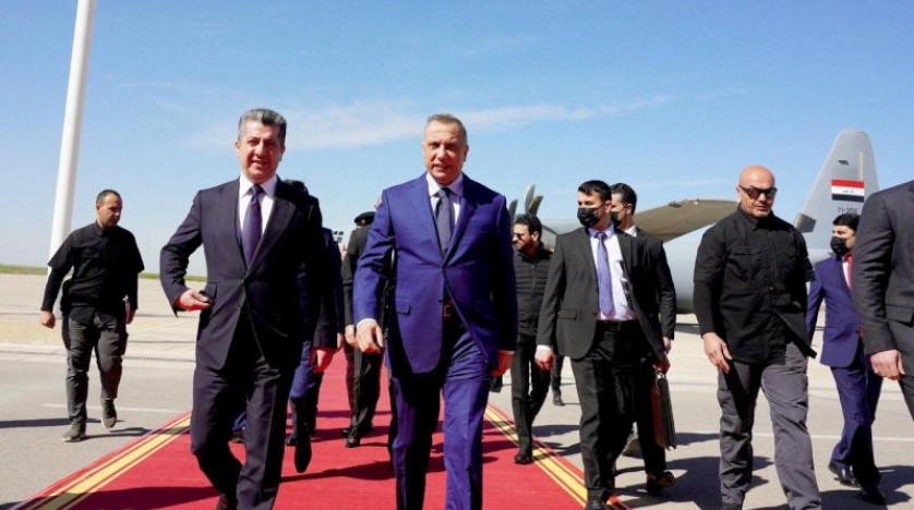 الكاظمي يصل إلى أربيل