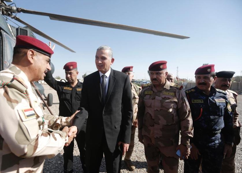 وزير الداخلية وقائد العمليات المشتركة يصلان إلى سامراء