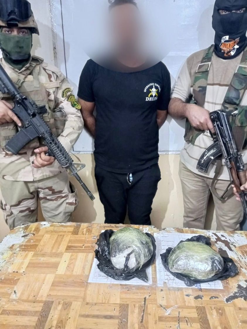 القبض على تاجر مخدرات بحوزته 2 كيلو غرام من مادة الكرستال المخدرة في ميسان