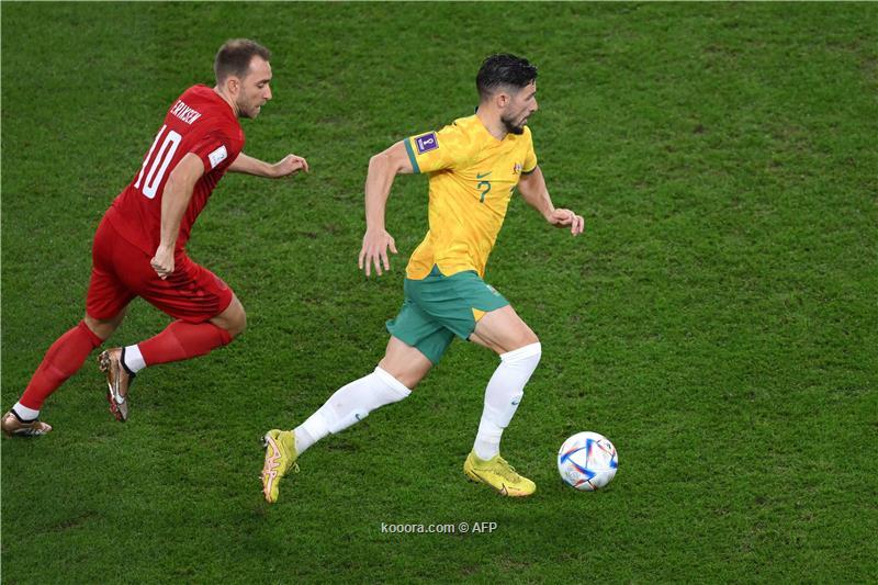 كاس العالم:أستراليا تفوز على الدنمارك.. وتتأهل لثمن نهائي المونديال