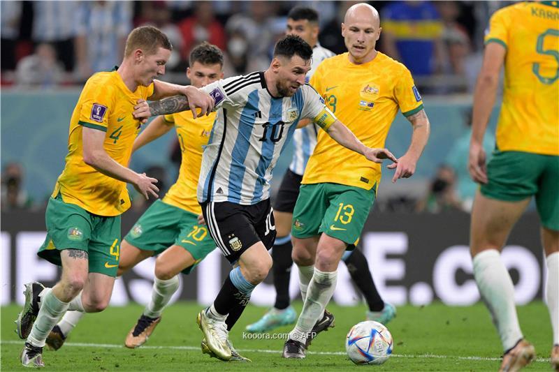 كاس العالم:هدفا ميسي يعبران  بالأرجنتين إلى ربع نهائي المونديال