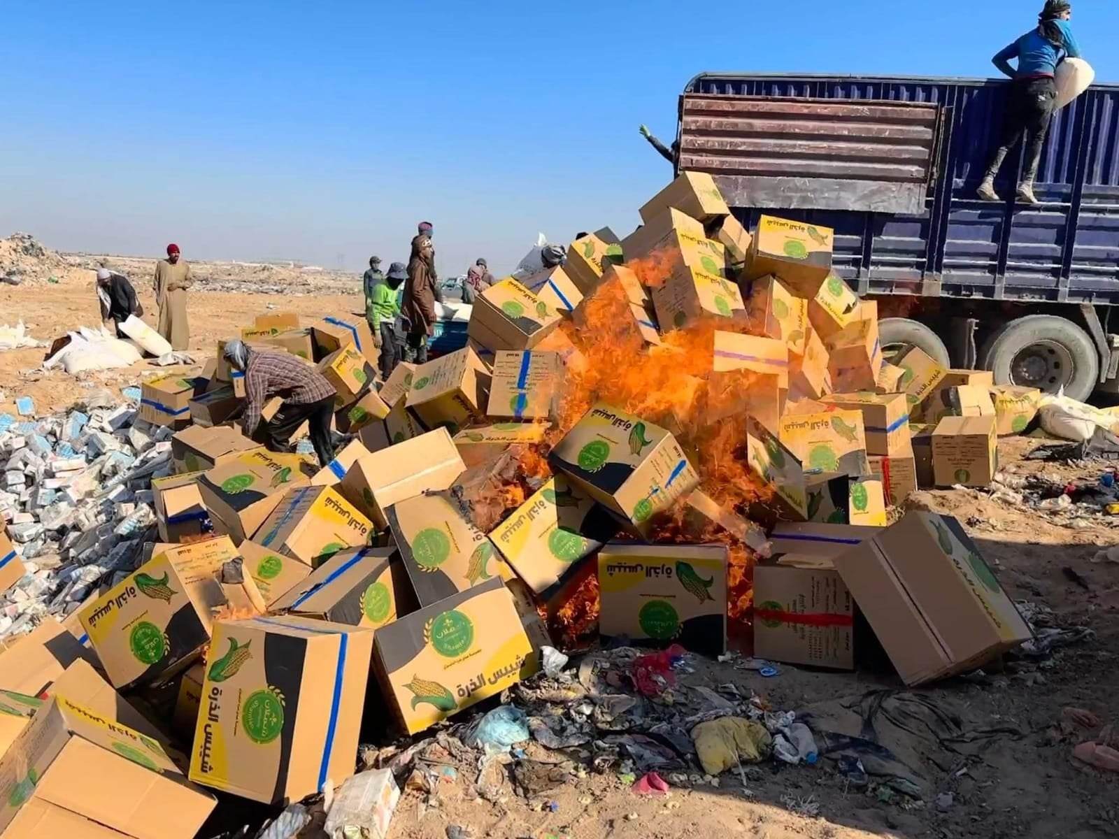 مُخالفاً للشروط الصحية : الرقابة الصحية بكربلاء تضبط معملاً مُتخفياً لصناعة الجبس وبداخله أكثر من ( 13) طن