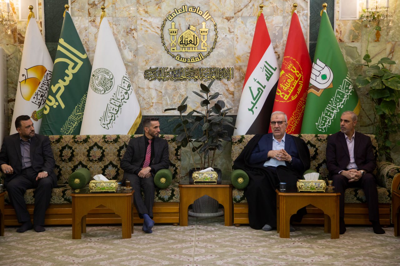 امين عام العتبة الحسينية لوفد من طلبة الدراسات العليا: خدماتنا سوف تمتد الى معظم المحافظات (مصور)