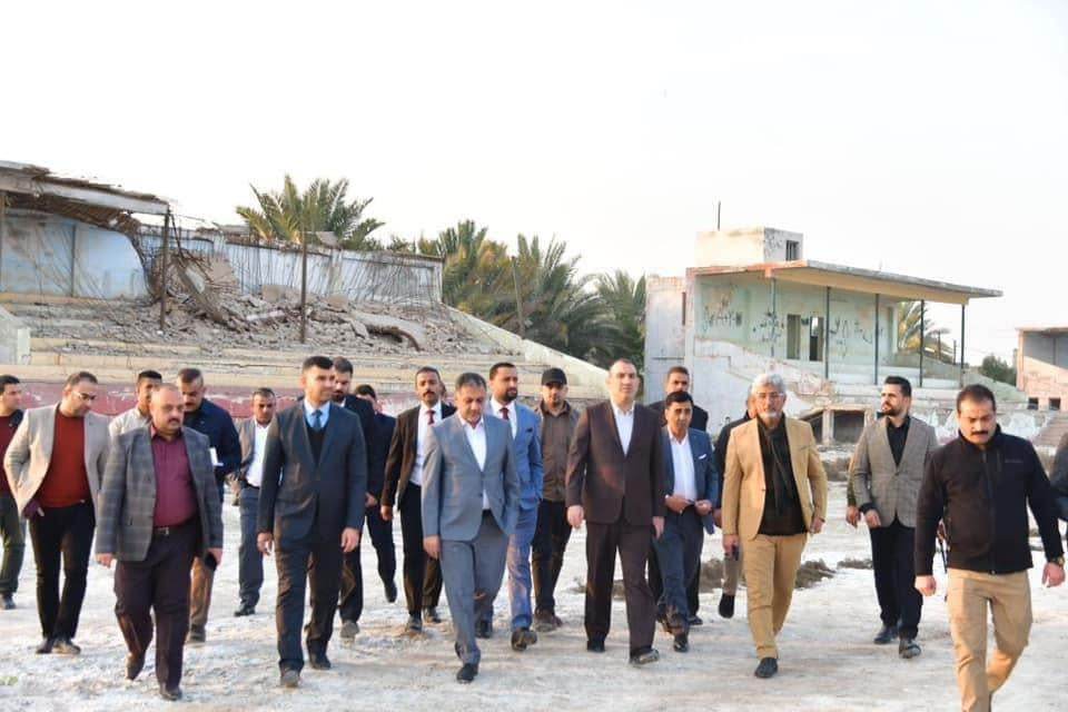وزير الشباب الرياضة يطلع على ملعب الهندية في كربلاء ويوعد ادراج تاهيله خلال الخطة القادمة