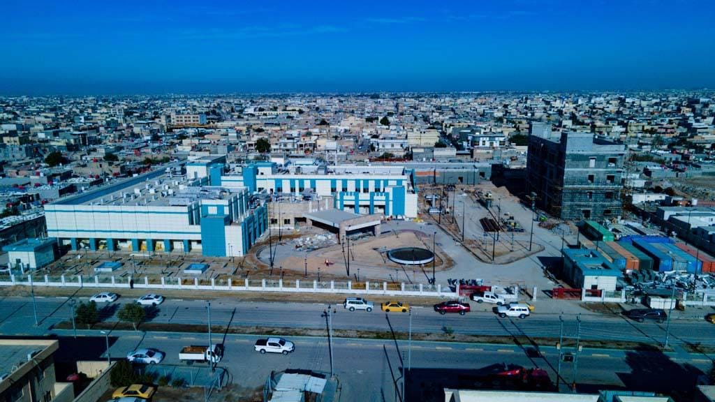 العتبة الحسينية: نسب انجاز متقدمة في مشروع مستشفى الاورام في البصرة (صور)