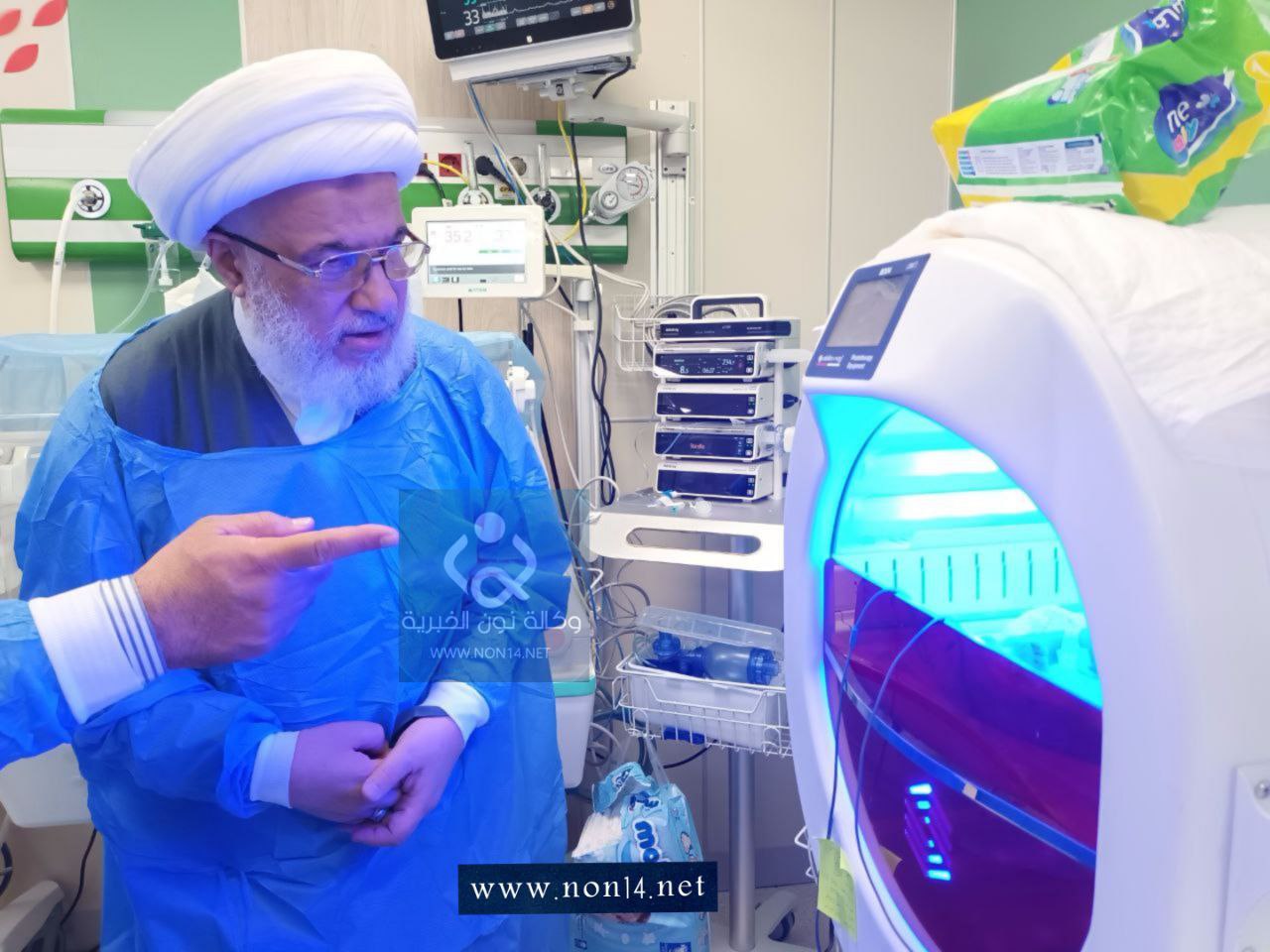 بالصور:ممثل السيستاني للملاكات الطبية خلال تفقده للأطفال المرضى بالثلاسيميا:مؤسساتنا غير ربحية فابذلوا اقصى جهودكم في علاج المرضى