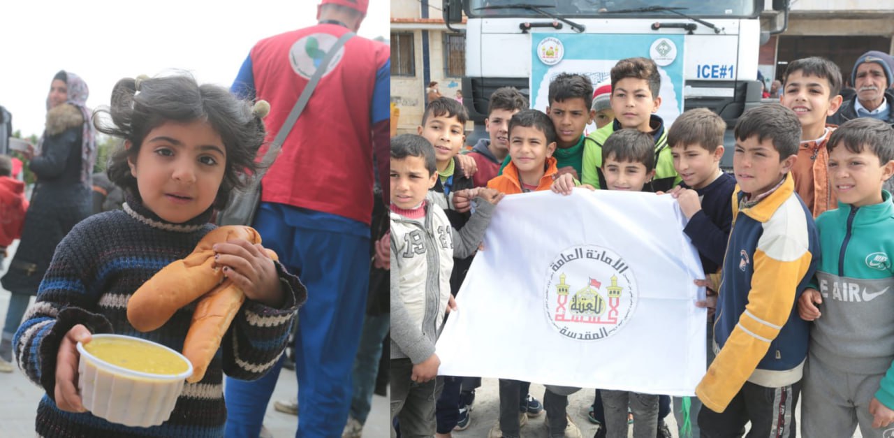 145000متضرر سوري.. مساعدات العتبة الحسينية الى محافظة اللاذقية السورية تلقى ترحيبا سوريا (فيديو)