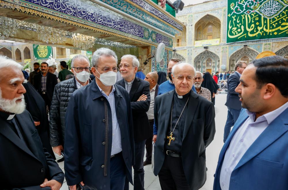 وفد من دولة الفاتيكان يزور العتبة العلوية المقدسة