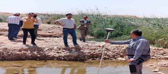 انشاء سد في قضاء عين تمر غرب كربلاء