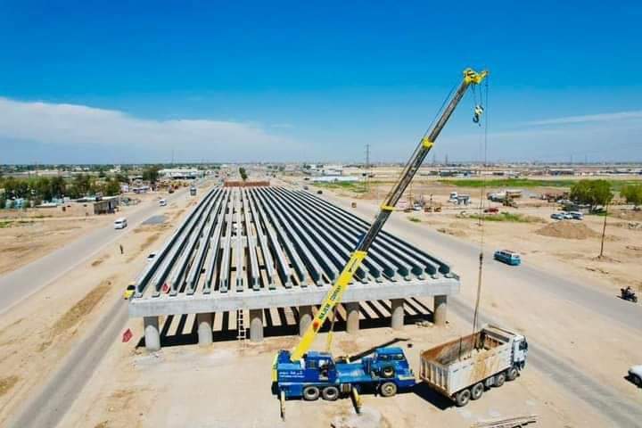 الإعمار : (٧٠) بالمئة  نسب إنجاز  مشروع تأهيل مدخل (بغداد - ديالى)
