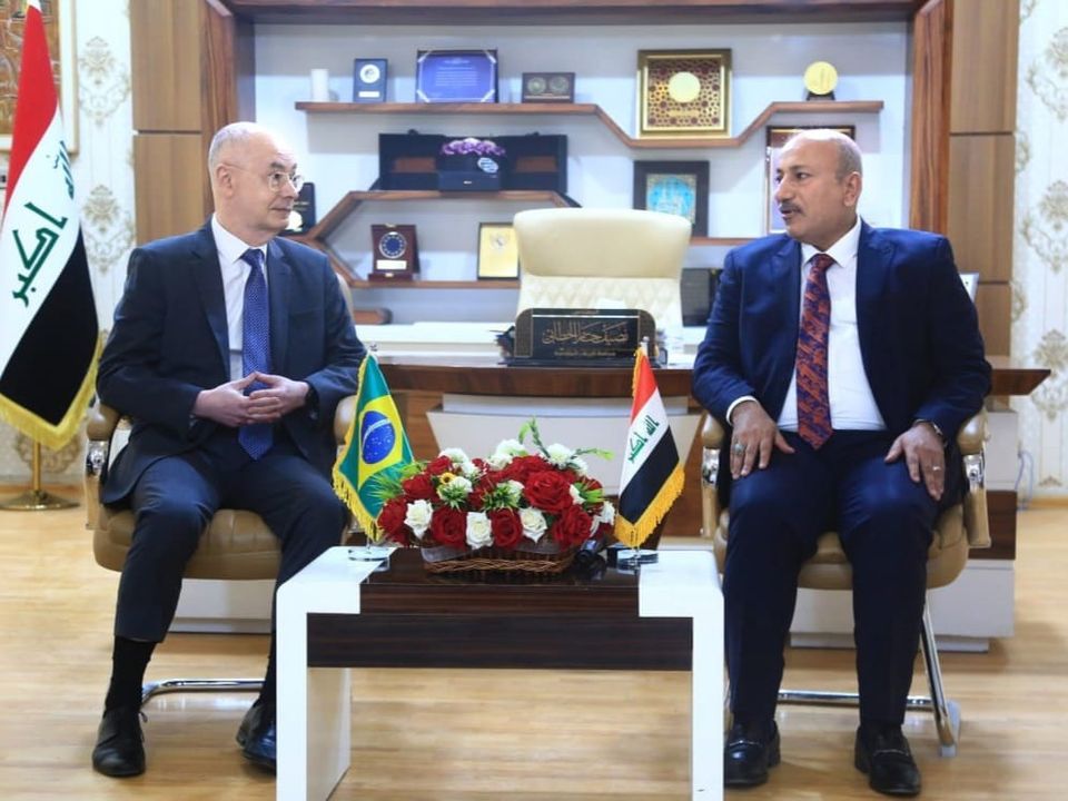 البرازيل تتباحث للاستثمار في كربلاء وسفيرها يزور المحافظة