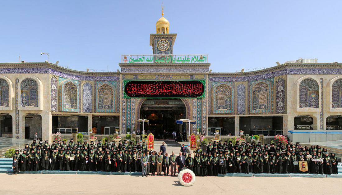 العتبة الحسينية المقدسة تقيم حفل لتخرج اول دفعة طالبات من جامعة الزهراء وامين عام العتبة للطالبات:سيروا على خُطى الزهراء وزينب