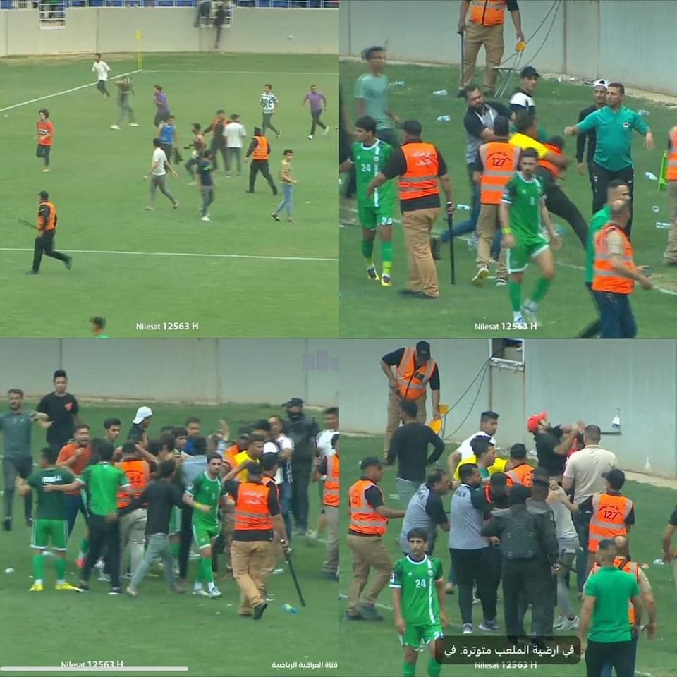 نادي كربلاء يصدر بيانا بشأن الاحداث التي جرت اثناء مباراته مع نادي القاسم على ملعب النجف