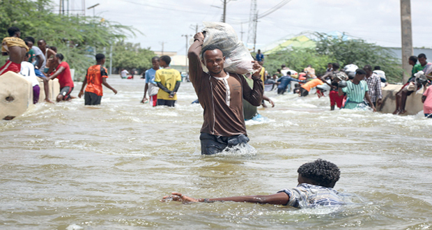 200 ألف مشرد بفيضانات الصومال