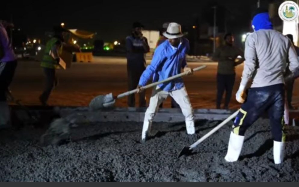 كربلاء:اكساء الشارع الممتد من تقاطع الحر باتجاه الحي العسكري