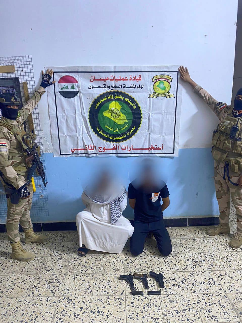 القبض على أثنين بتهمة التحريض على النزاعات العشائرية بقضاء المجر الكبير في ميسان