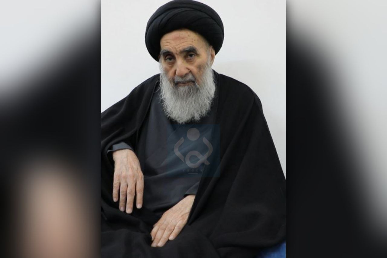 شاهد احدث صورة للمرجع الديني الاعلى اية الله السيد علي الحسيني السيستاني