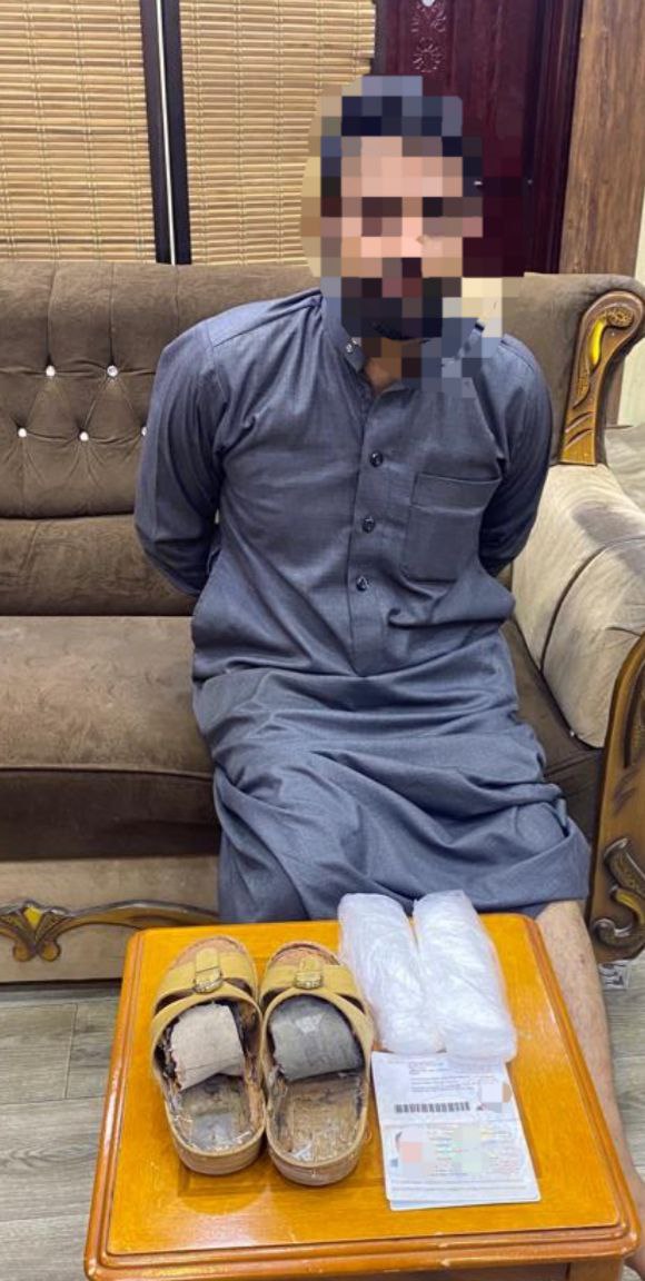 ضبط وإحباط محاولة تهريب مادة (الكريستال)  المخدرة بحوزة مسافر اجنبي في منفذ الشلامجة الحدودي