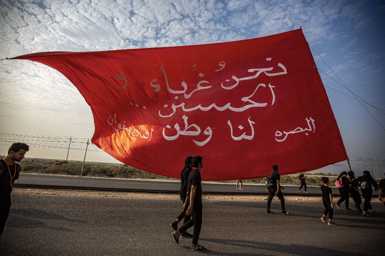 تقرير مصور :مشاية من الجنوب باتجاه مدينة كربلاء المقدسة