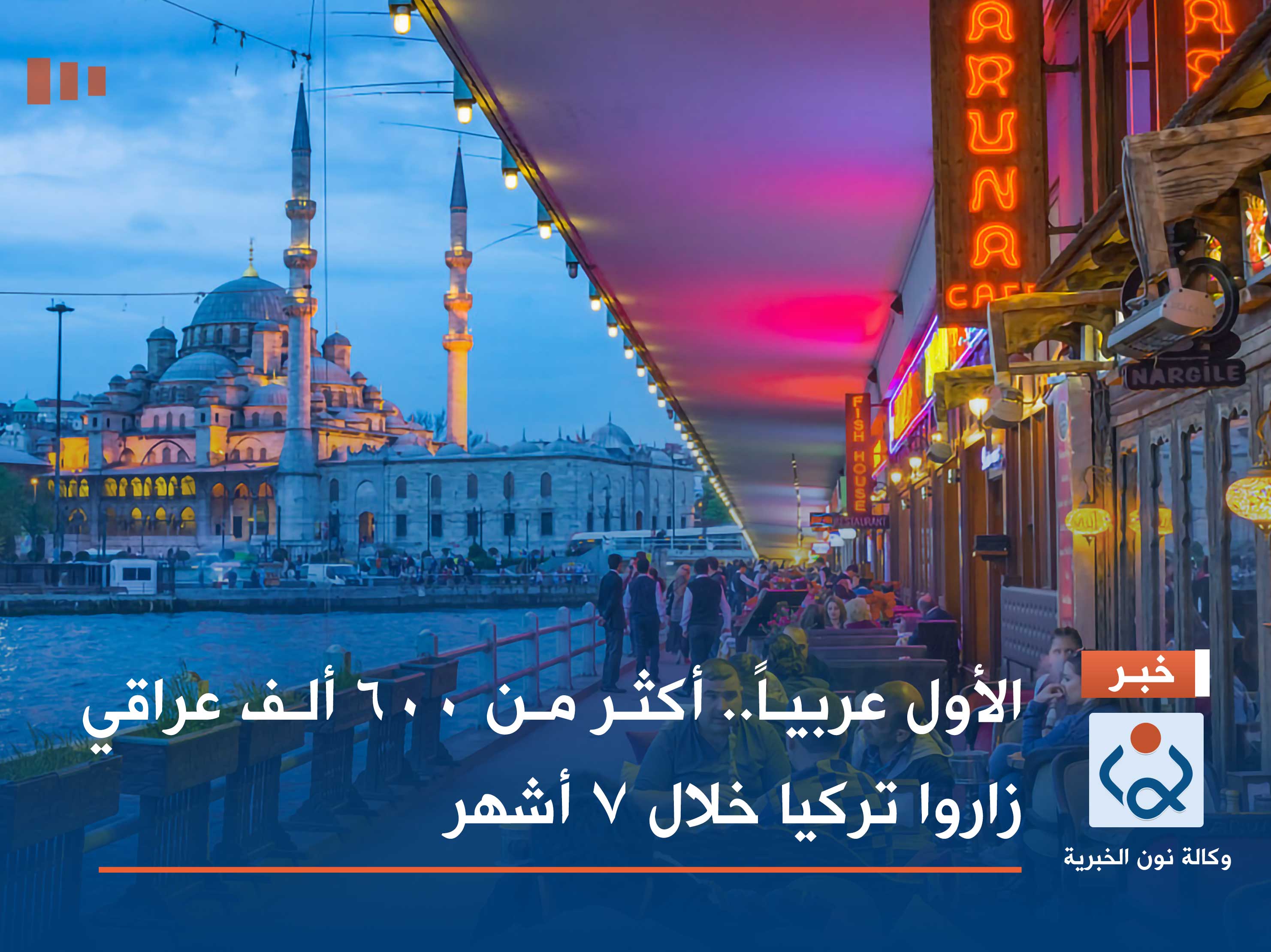 الأول عربياً.. أكثر من 600 ألف عراقي زاروا تركيا خلال 7 أشهر