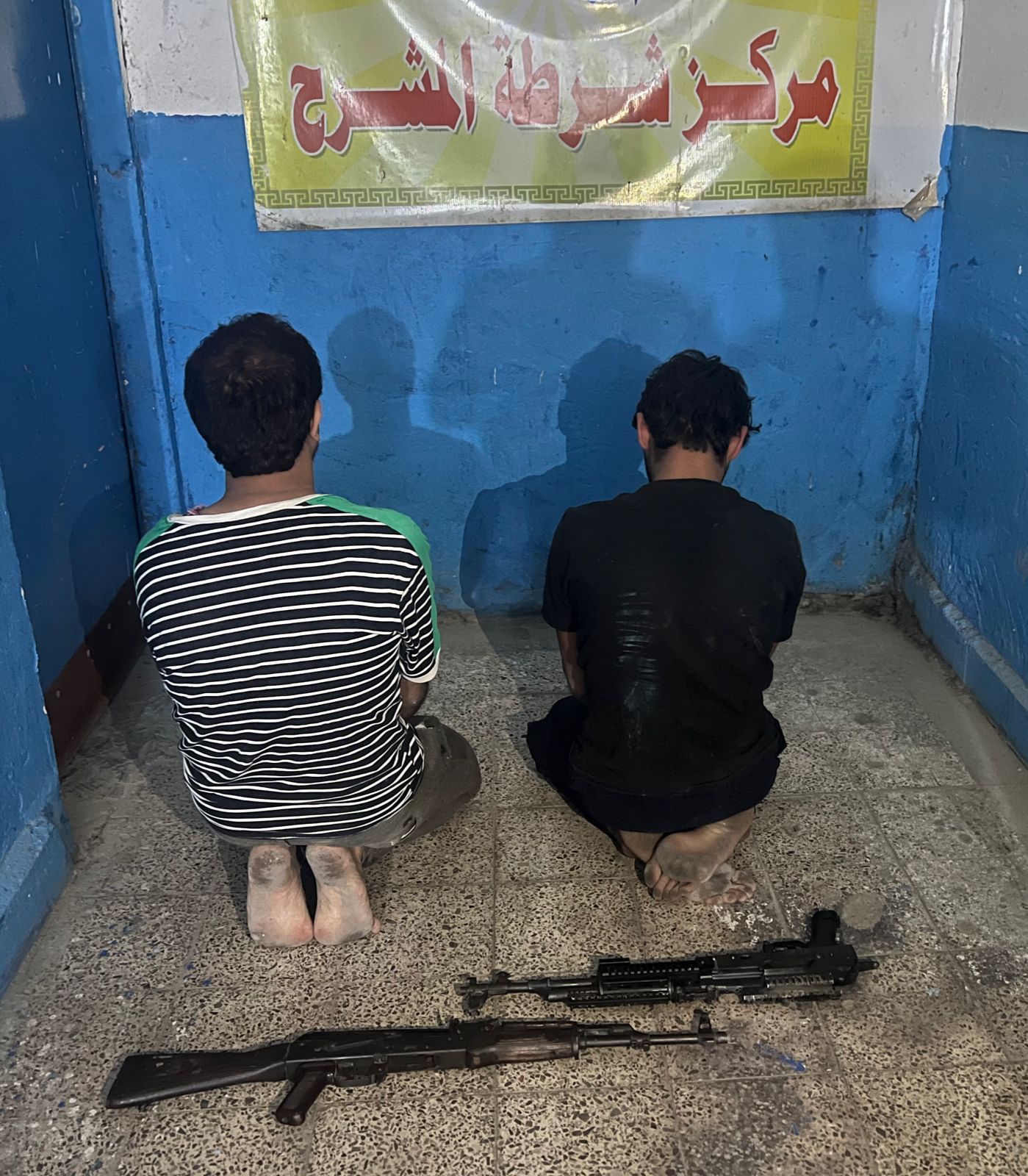 شرطة ميسان تفض مشاجرة عشائرية وتلقي القبض على  مفتعليها وتصادر كمية من الاسلحة في ناحية المشرح