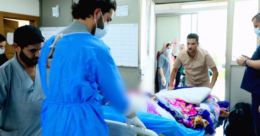 طوارئ أربيل: ساهمنا في علاج عشرات المصابين جراء حريق الحمدانية