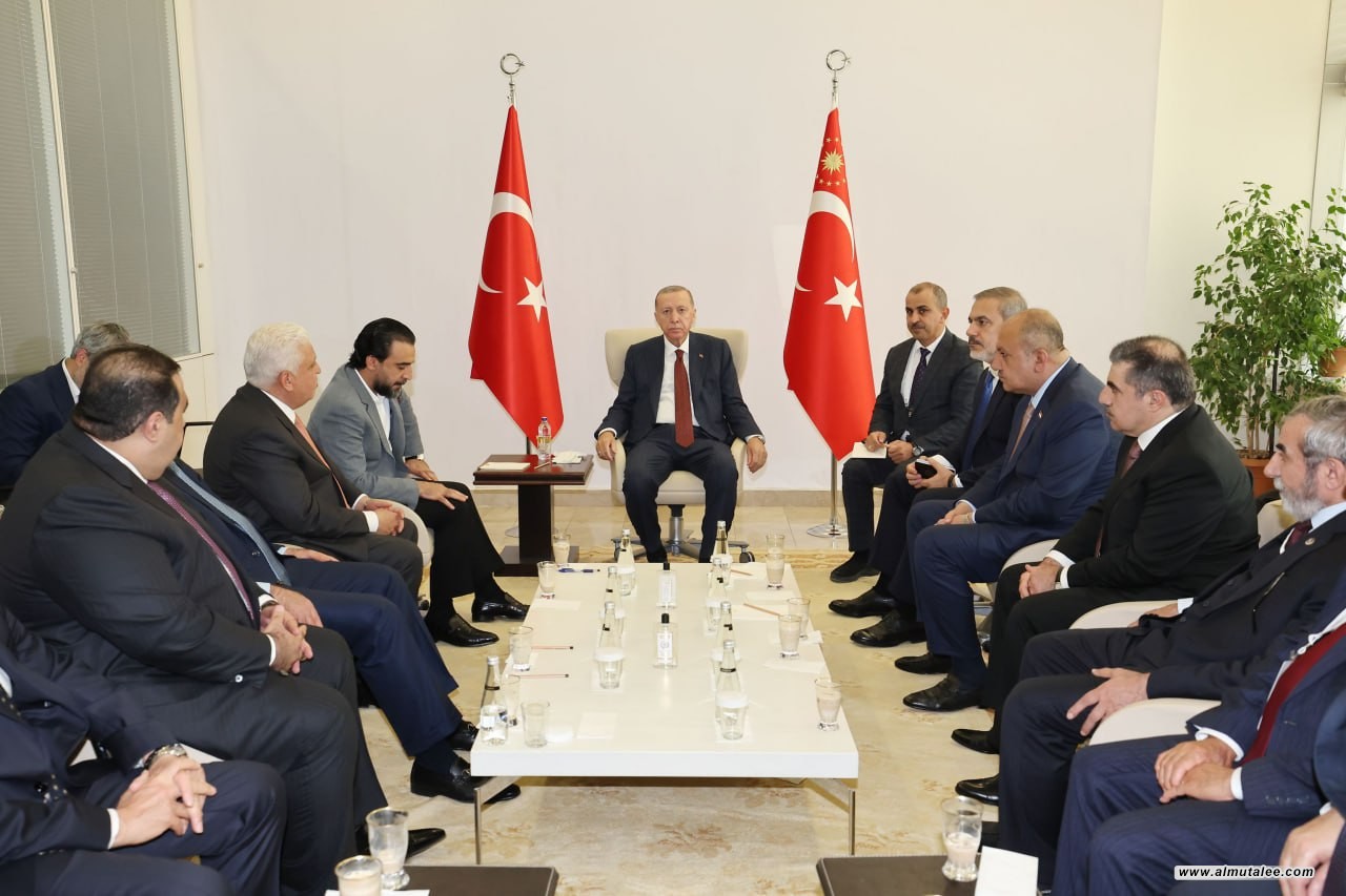 أردوغان يستقبل الحلبوسي والسامرائي والفياض في أنقرة