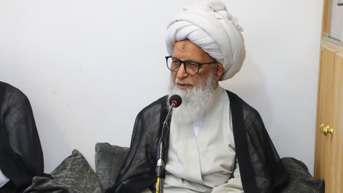 المرجع بشير النجفي ينضم للمرجع السيستاني ويدعو شعوب العالم إلى الوقوف مع فلسطين