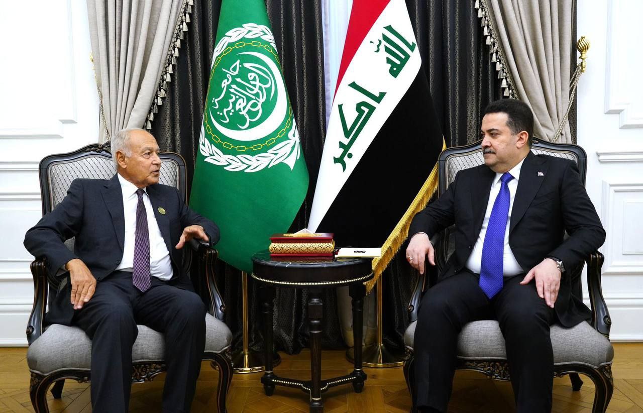 السوداني يلتقي احمد ابو الغيط: موقفنا ثابت لإقامة دولة فلسطين المستقلة