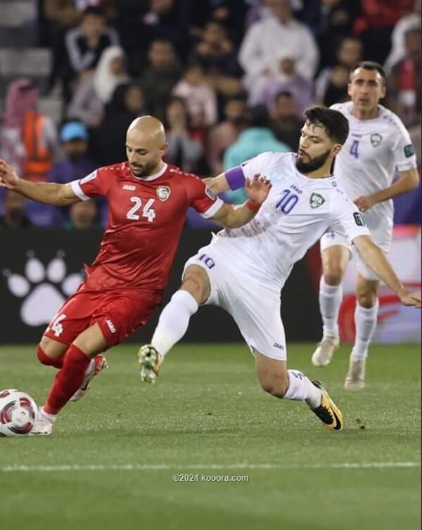 سوريا تتعادل مع أوزبكستان في كاس اسيا