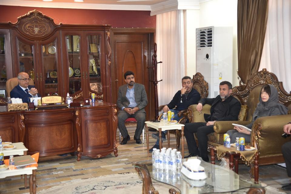 ممثلو شركة ايطالية صناعية يزورون كربلاء لاقامة مشاريع بالمحافظة